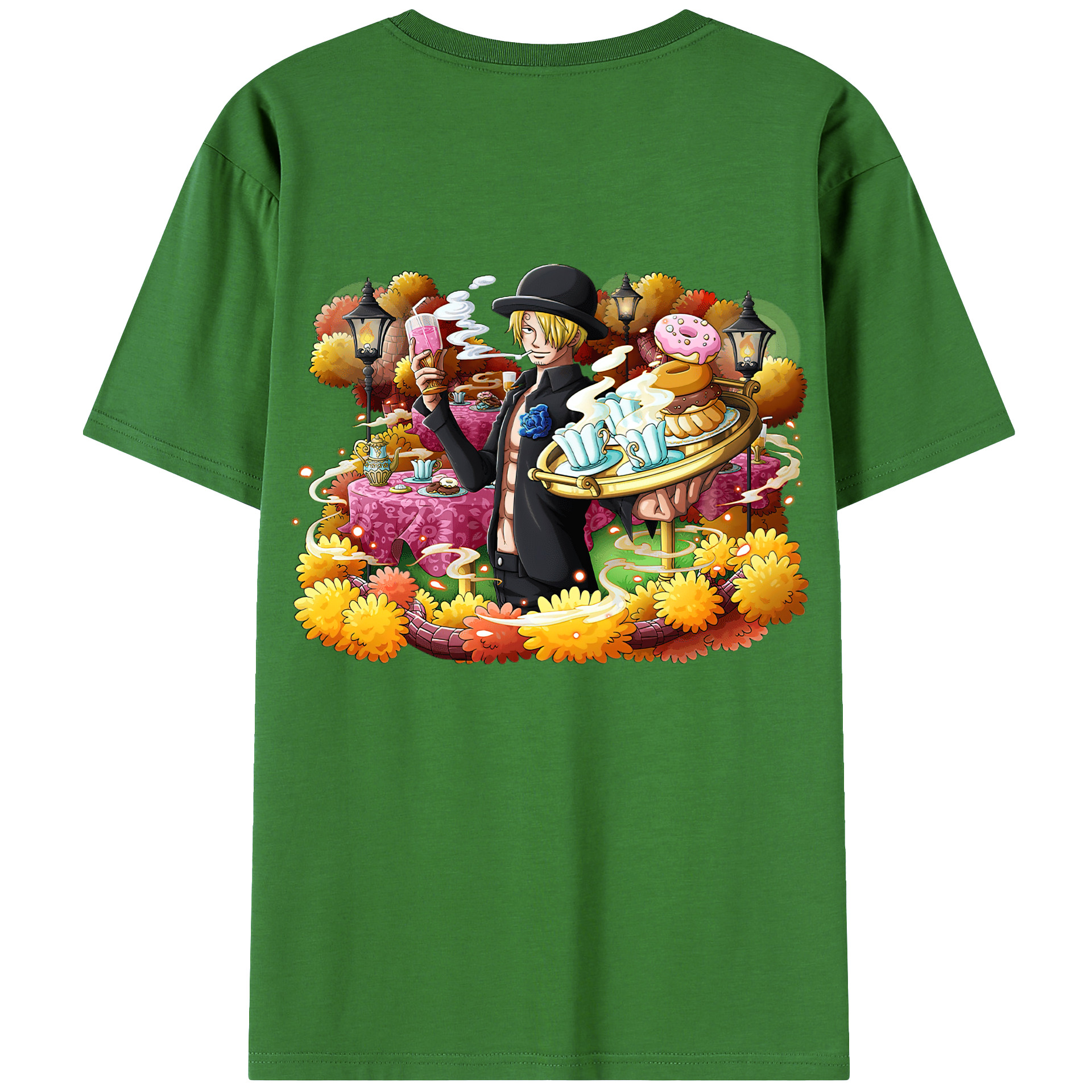 （画像用） ワンピース サンジ ONE PIECE Sanji レディース半袖Tシャツ(バックプリント)